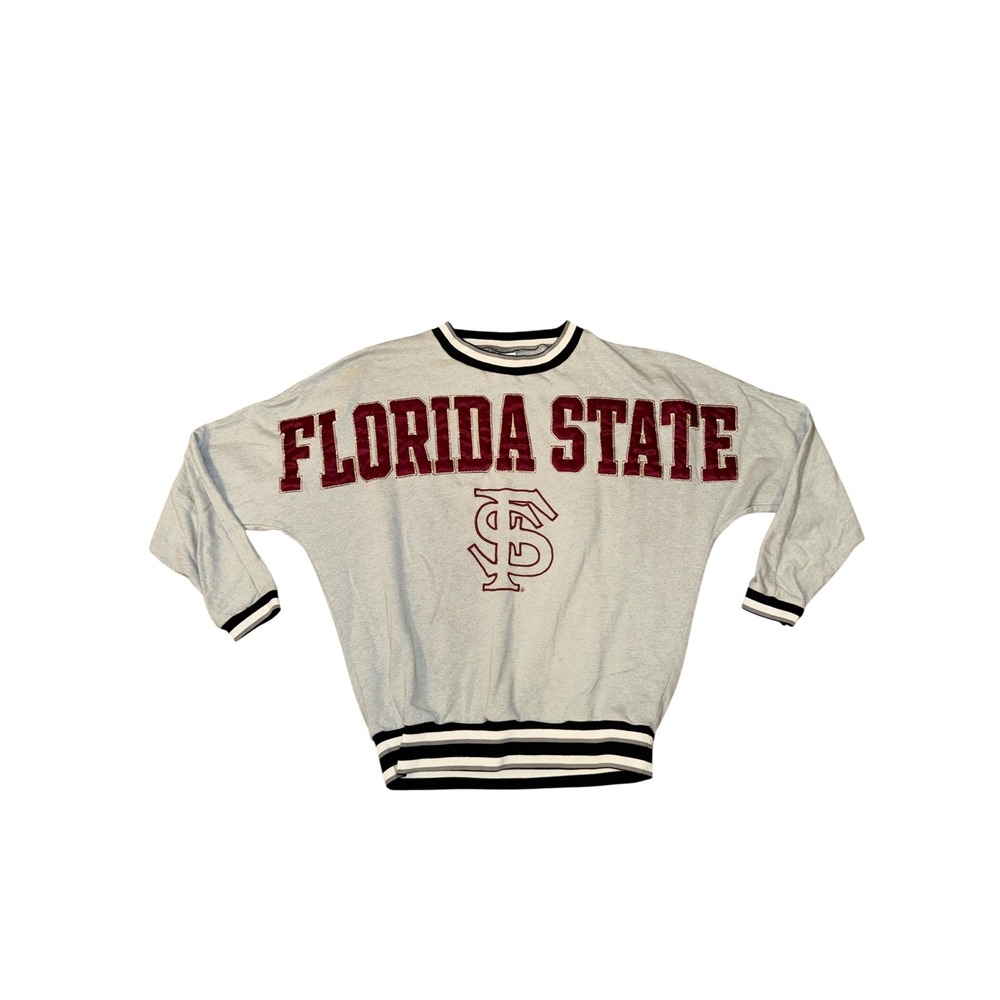 PINK Victoria's Secret FSU Sweatshirt Women S Gray Florida State Seminole Good